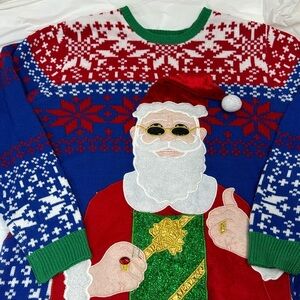 Santa Sweater Holiday Time Size XL (46-48)